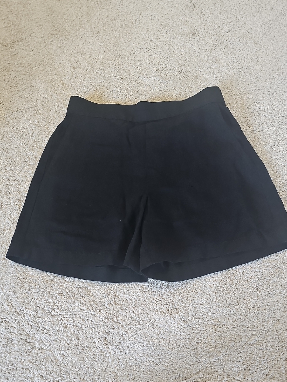Banana Republic Black High-Waist Tailored Shorts